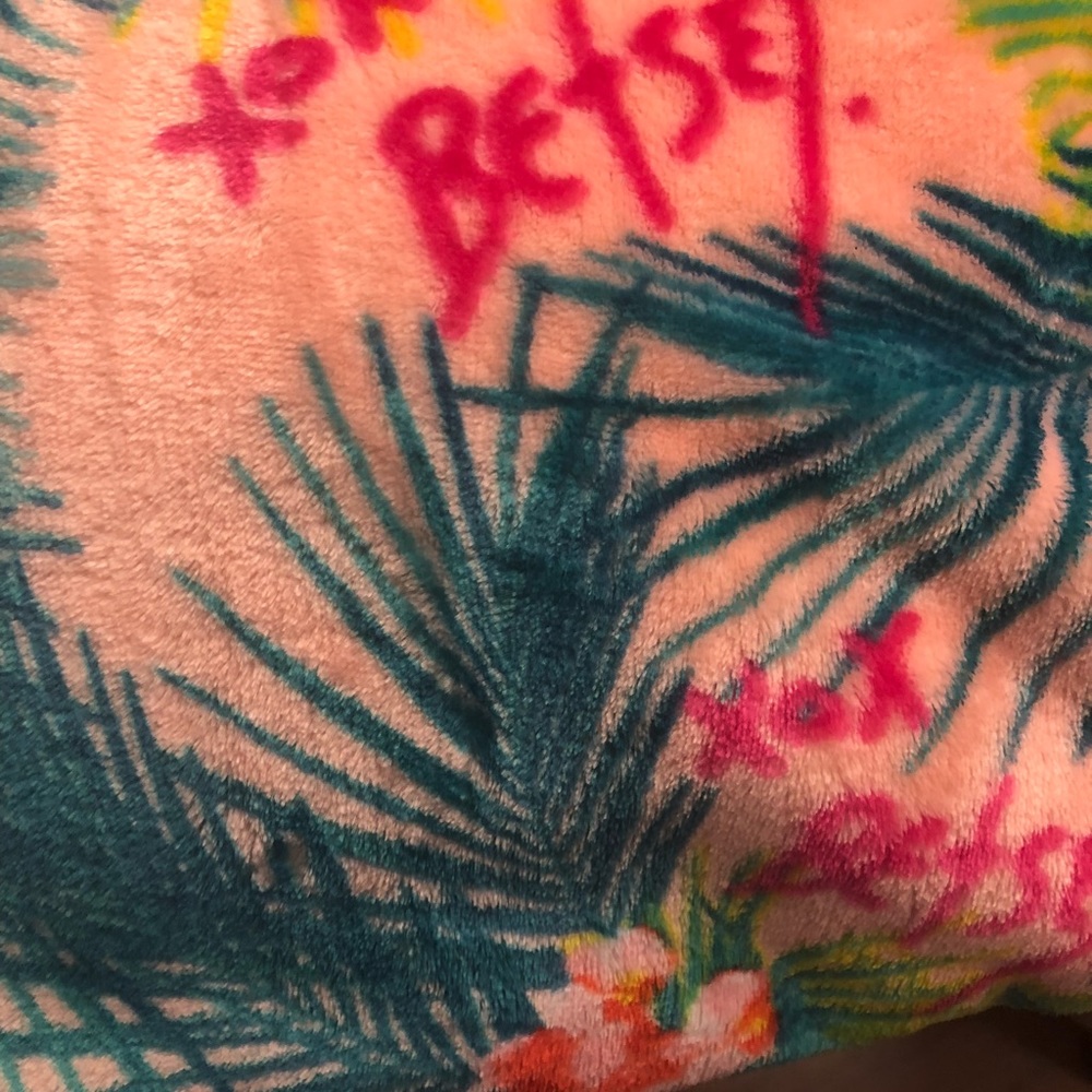 Betsey Johnson tropical throw